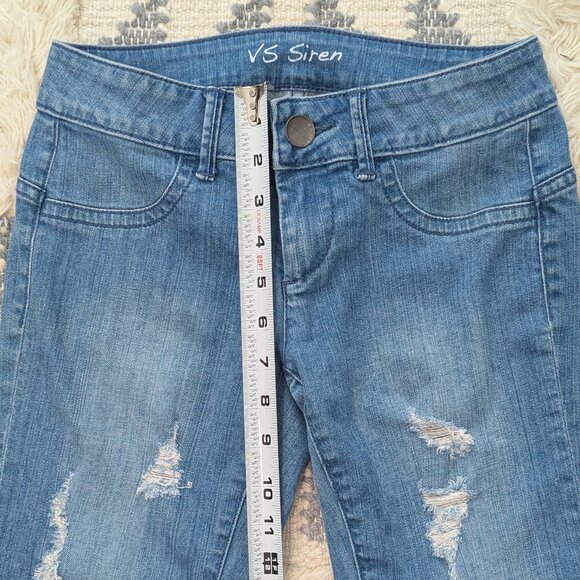 Victoria's Secret NWOT VS Siren Jeans Size 0 Distressed Light Wash Skinny Y2K - Picture 9 of 11